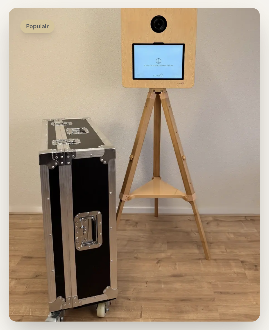 Houten Photobooth foto 1